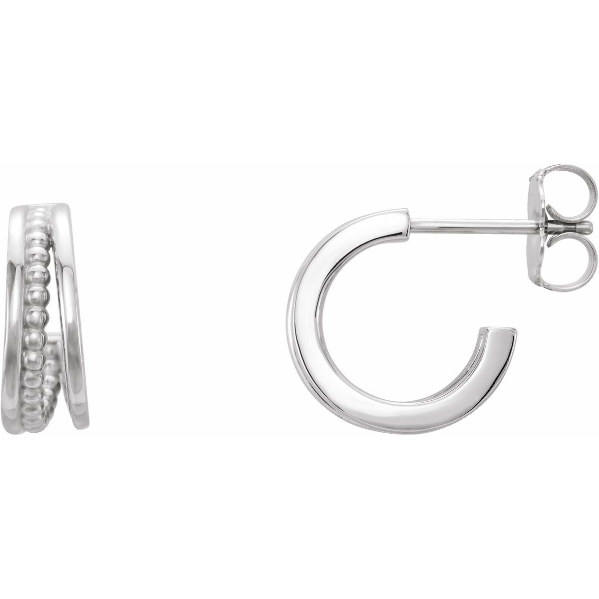 Beaded Hoop Earrings