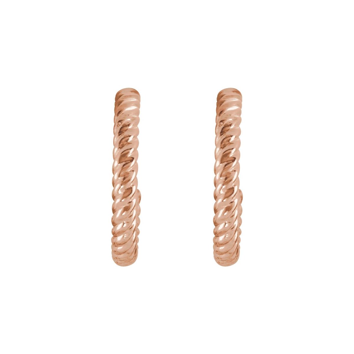 Rope Hoop Earrings (12 Mm)