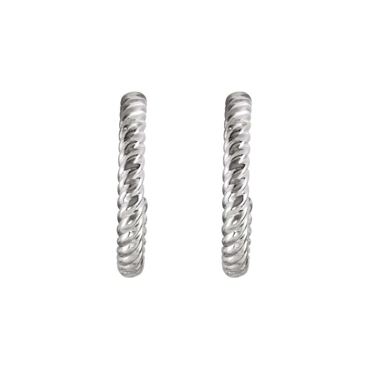 Rope Hoop Earrings (12 Mm)