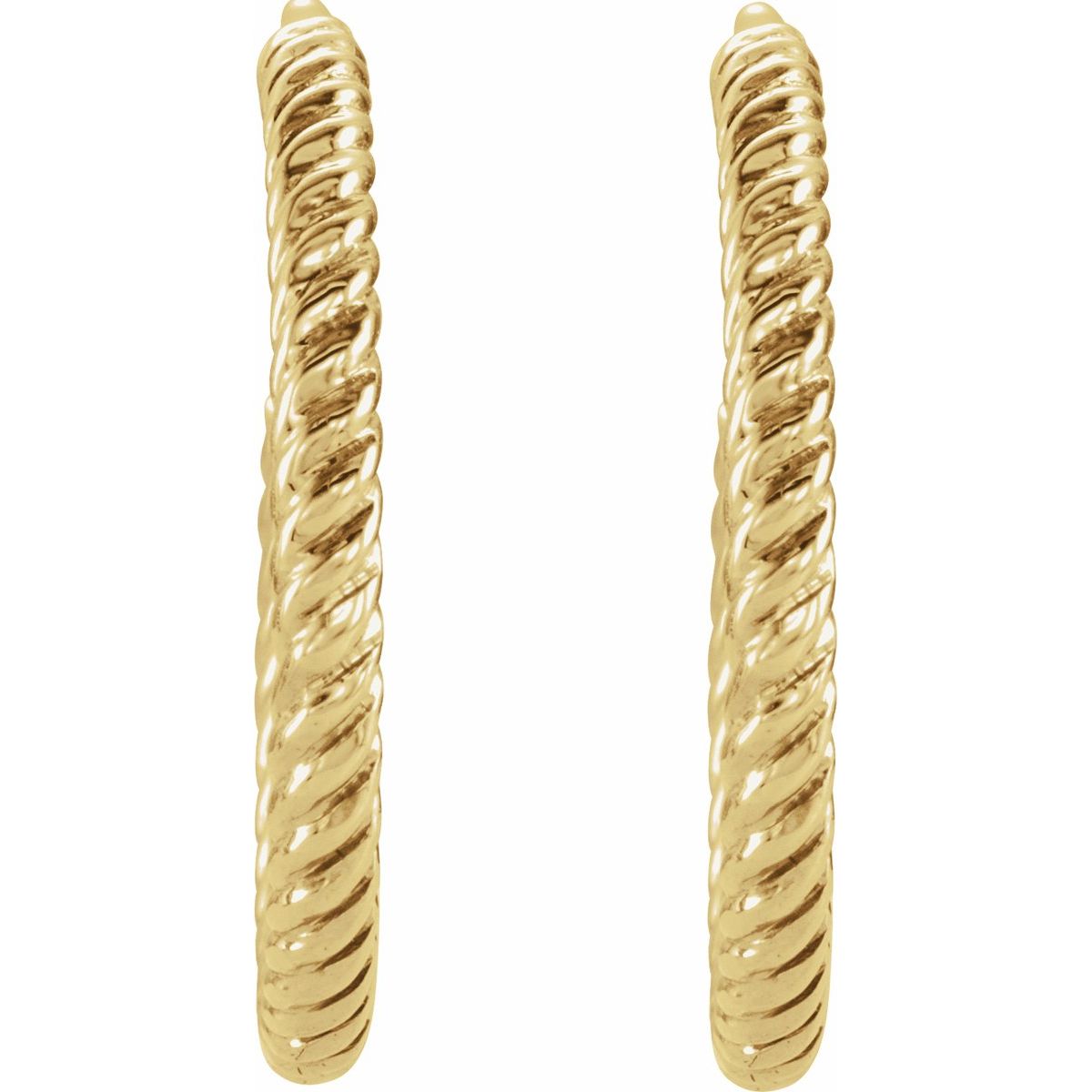 Rope Hoop Earrings (17 Mm)