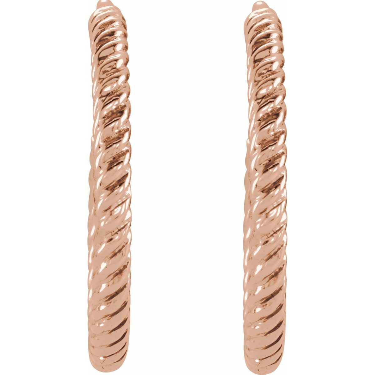 Rope Hoop Earrings (17 Mm)