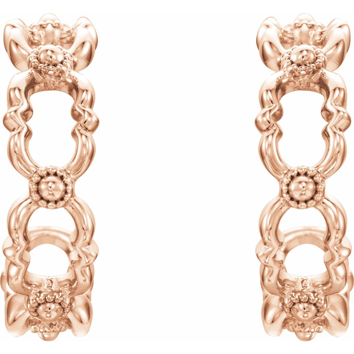 Quatrefoil Hoop Earrings