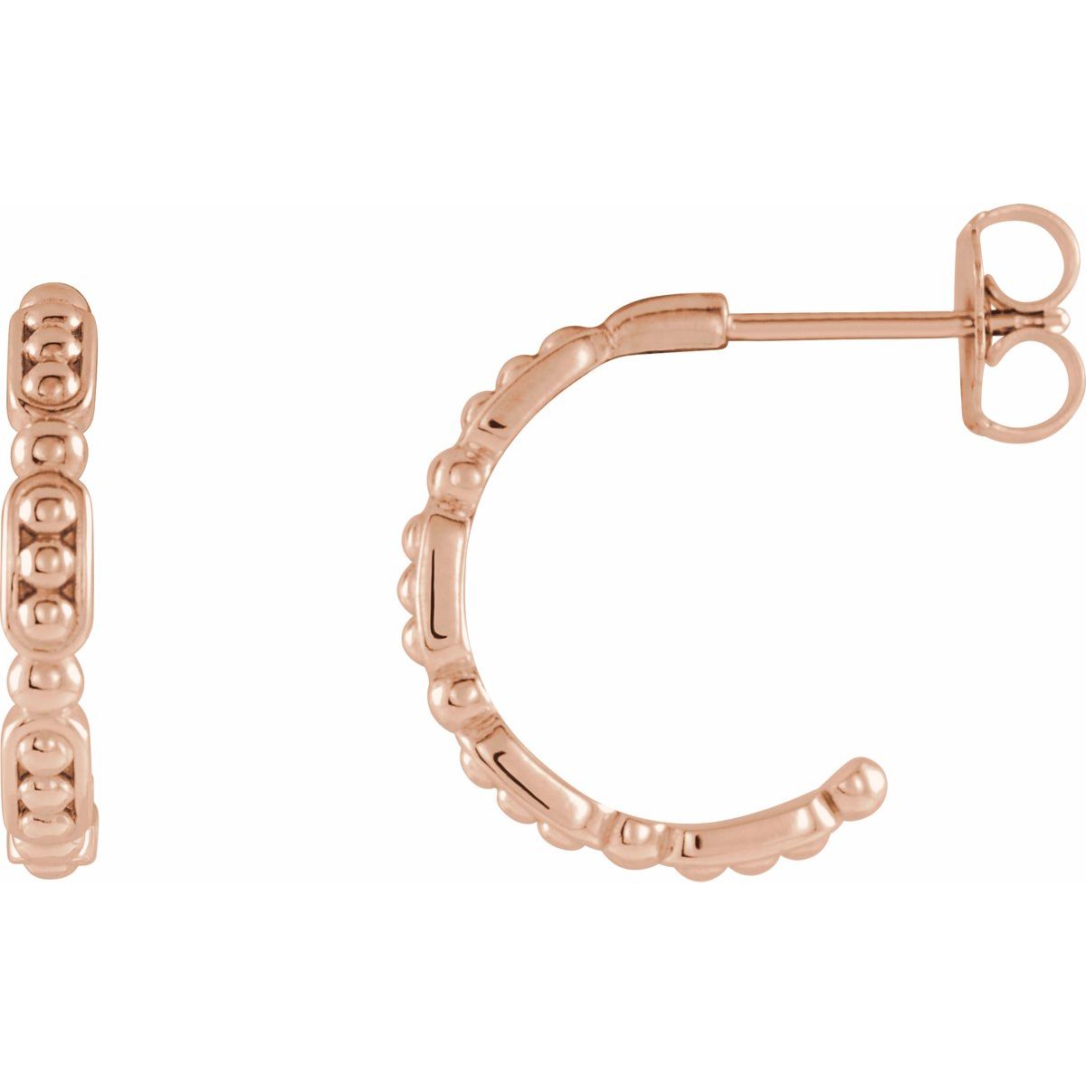 Beaded Hoop Earrings
