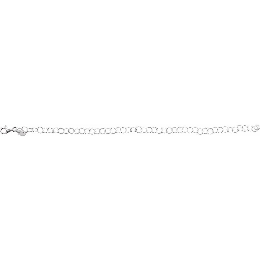 4.6 mm Knurled Rolo Chain Bracelet (4.6 Mm / 7 In) - gallery - Series CH1065