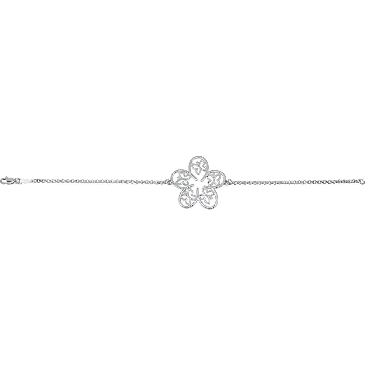 Flower & Butterfly Bracelet or Center - gallery - Series 85362