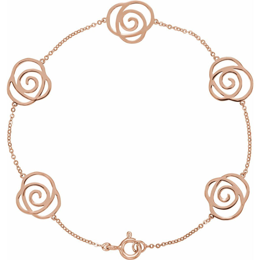 Floral Station Bracelet - Series 650102
