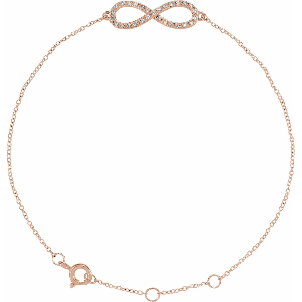 Infinity-Inspired Bracelet - 14K Rose Gold - Series 651087