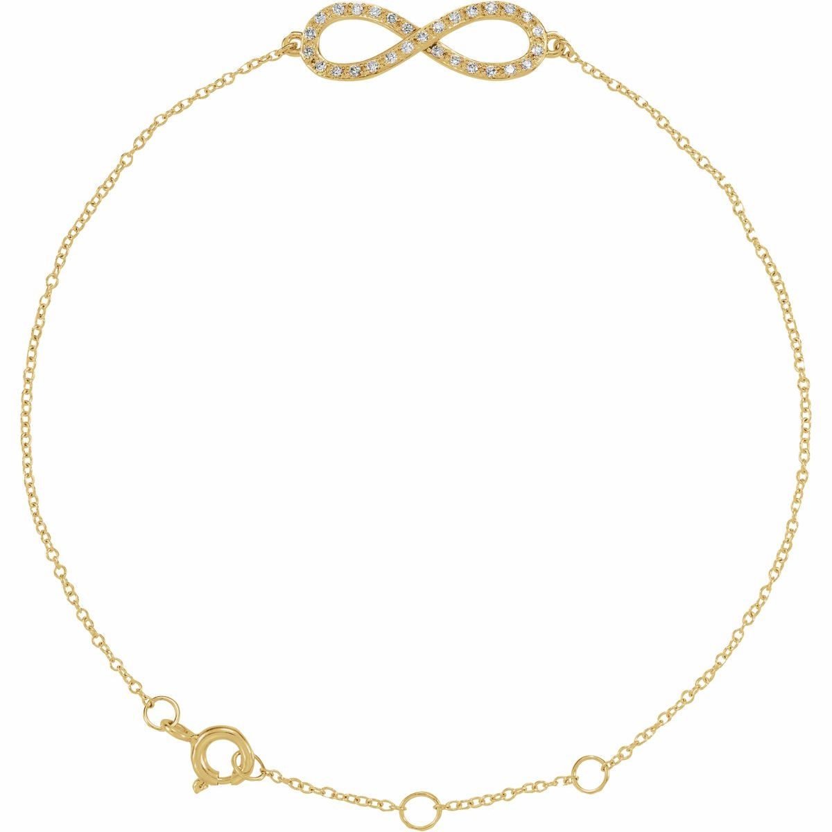 Infinity-Inspired Bracelet - 14K Yellow Gold - Series 651087