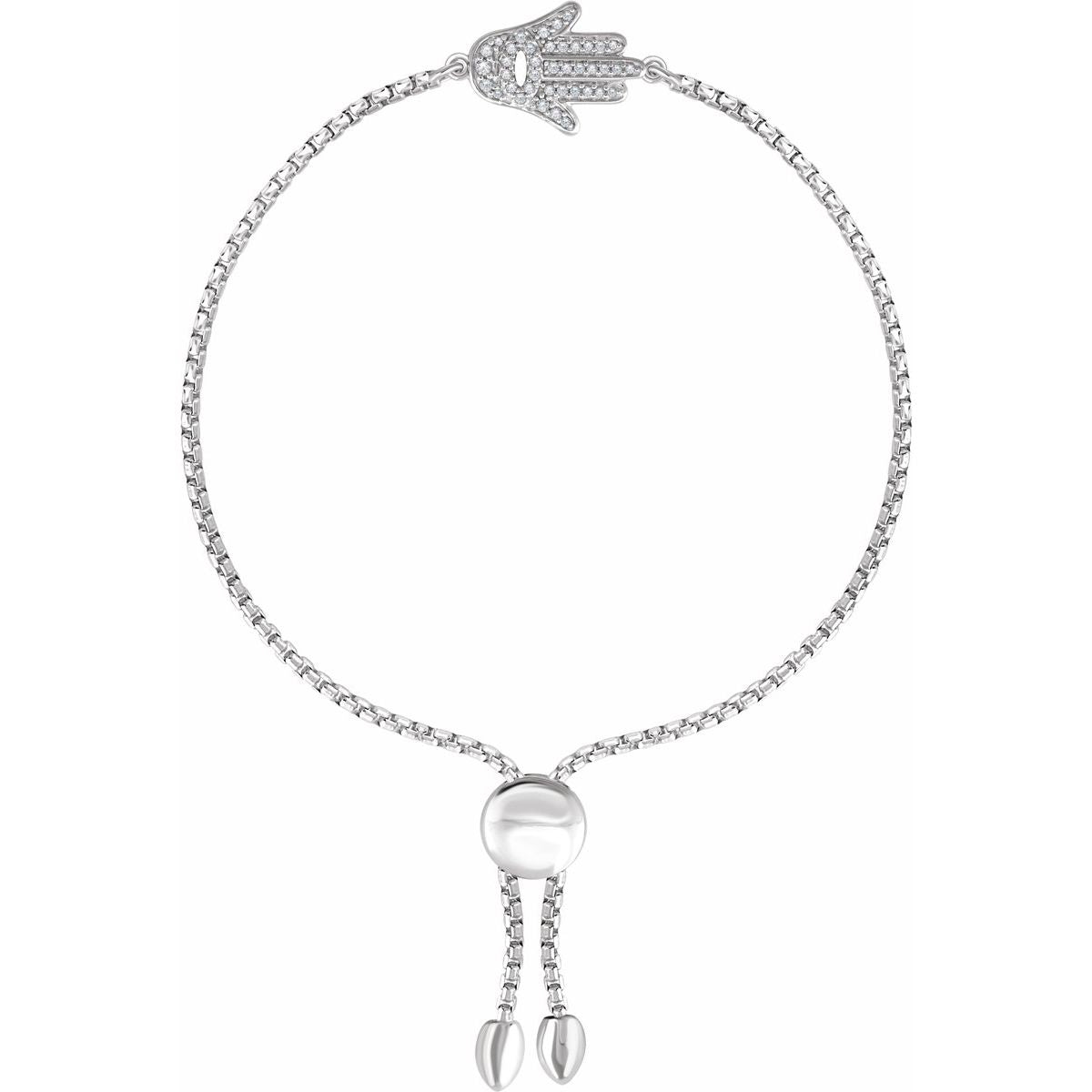 Hamsa Adjustable Bolo Bracelet - Series 652873