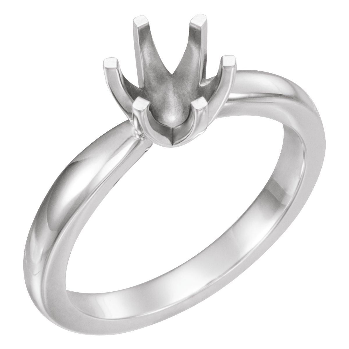 Natural Diamond Round Solstice Solitaire Engagement Ring Mounting - 14K Gold - Series 16020605