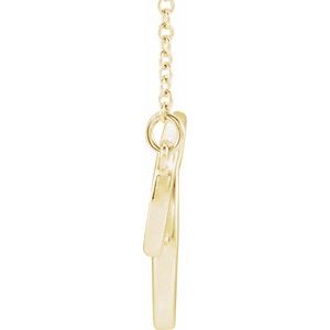 18K Yellow Gold-Plated Sterling Silver Interlocking Circle 16-18" Necklace