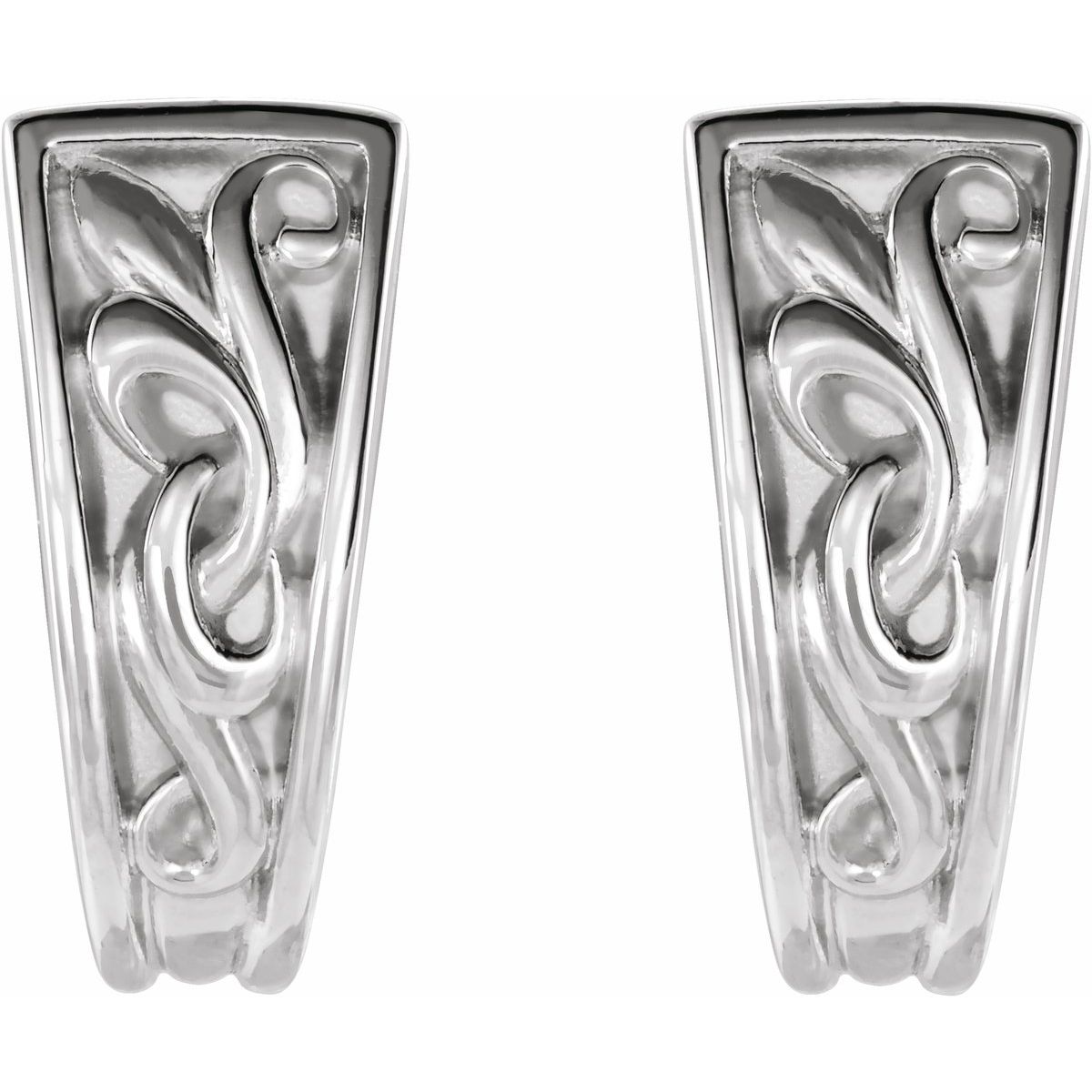 Vintage-Inspired J-Hoop Earrings