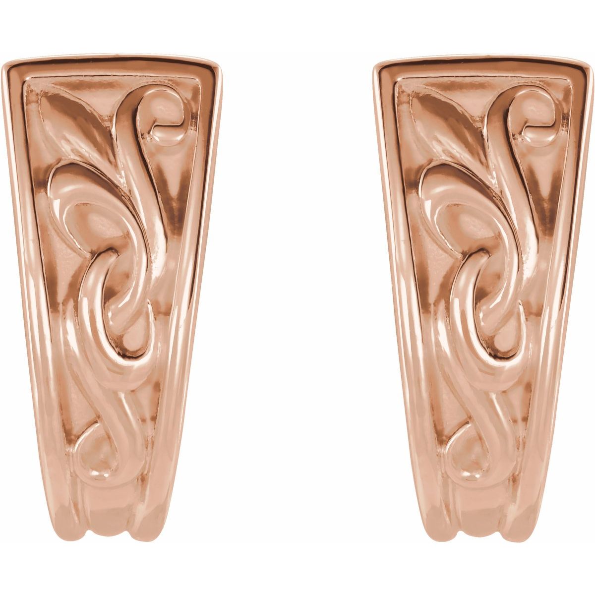 Vintage-Inspired J-Hoop Earrings