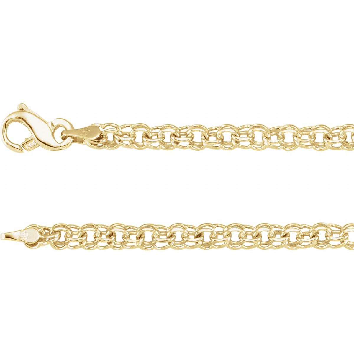 4.7 mm Cable Chain Bracelet (4.7 Mm / 7 In) - 14K Yellow Gold - Series CH159