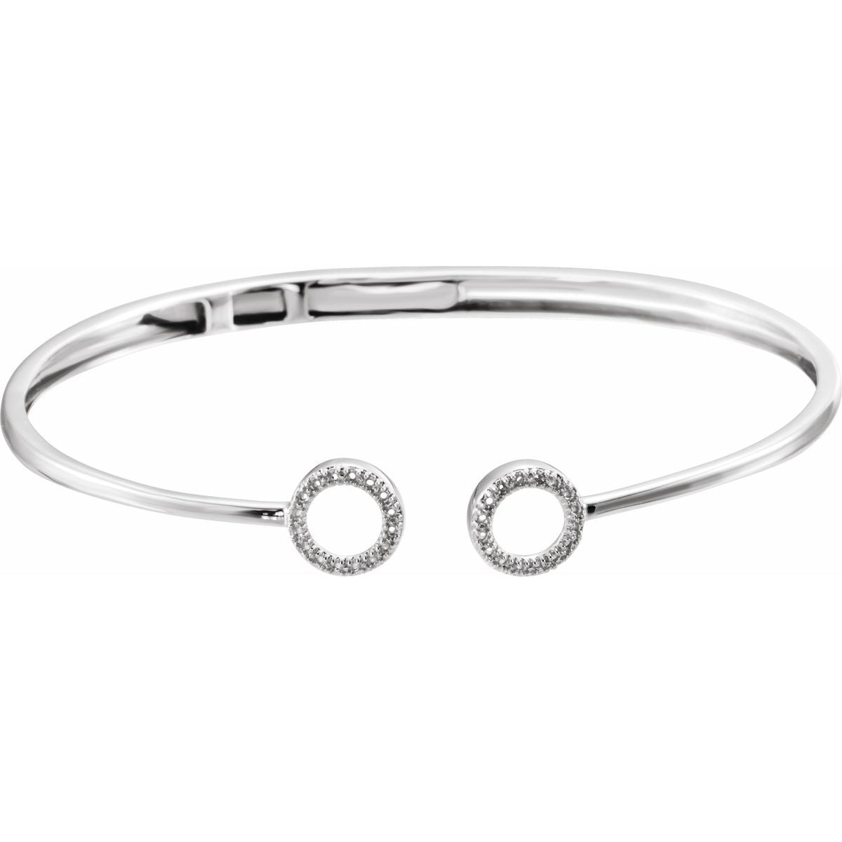 Circle Hinged Cuff Bracelet - Series 652145