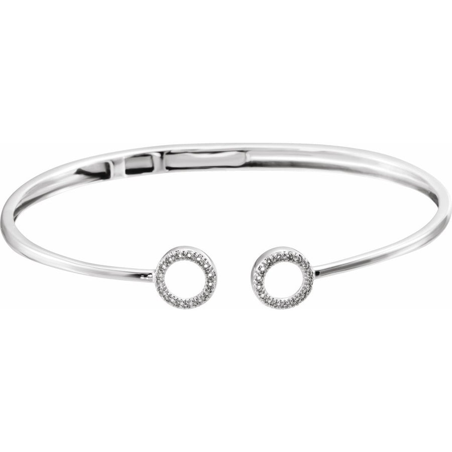Circle Hinged Cuff Bracelet - Series 652145