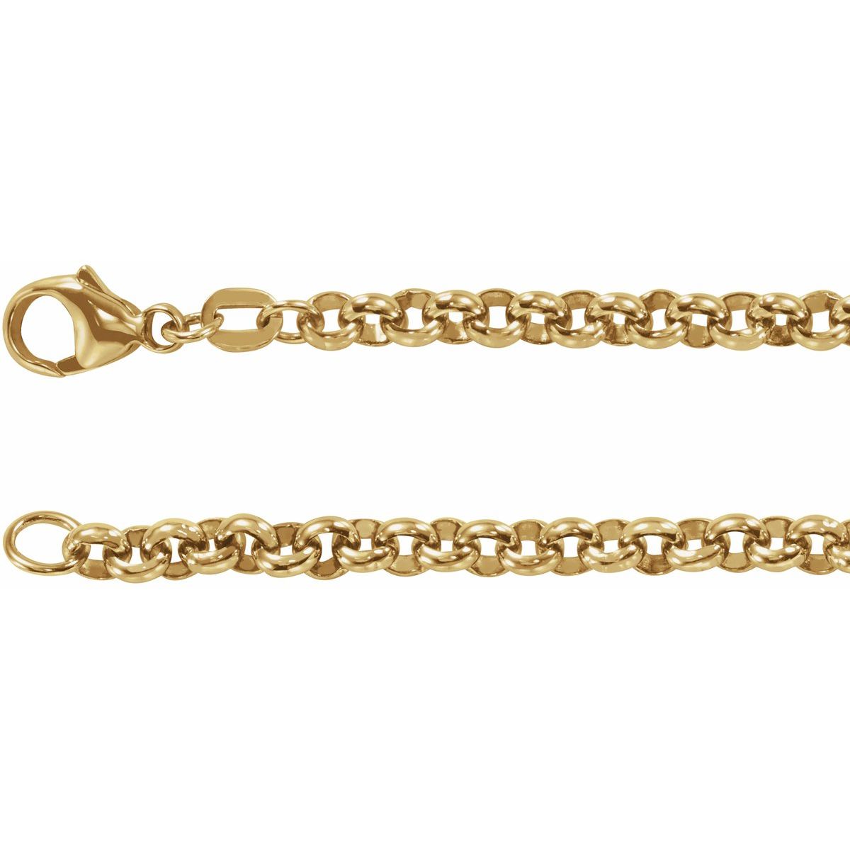 3.8 mm Rolo Chain Bracelet (3.8 Mm / 7 In) - Series CH211