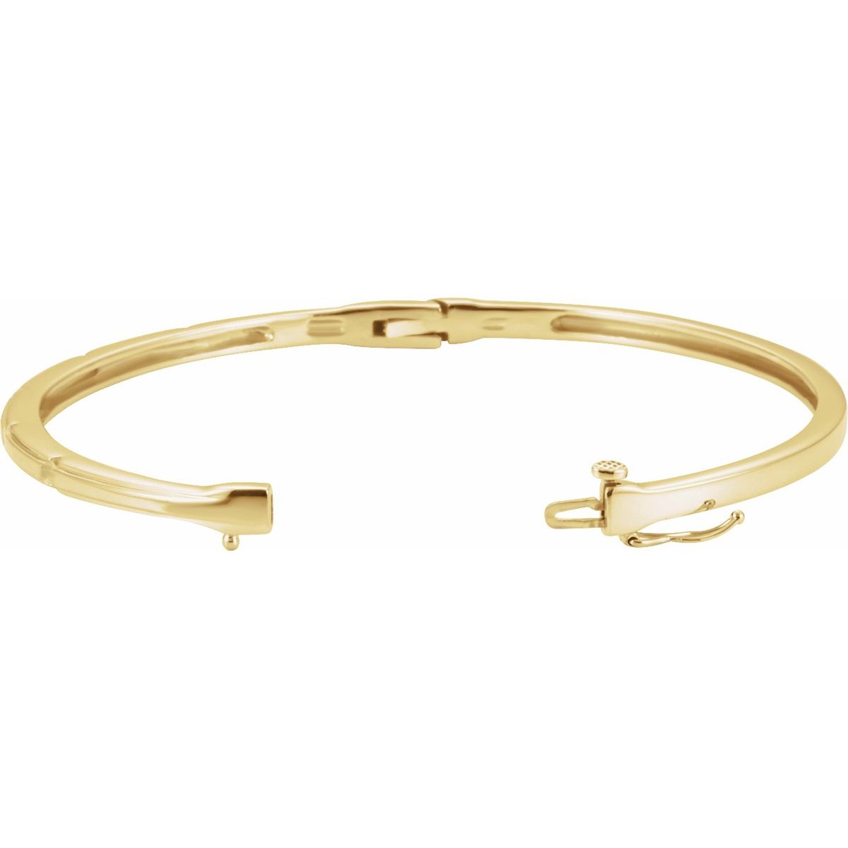 Accented Hinged Bangle Bracelet (3.3 Mm) - gallery - Series 65101