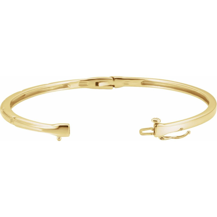Accented Hinged Bangle Bracelet (3.3 Mm) - gallery - Series 65101