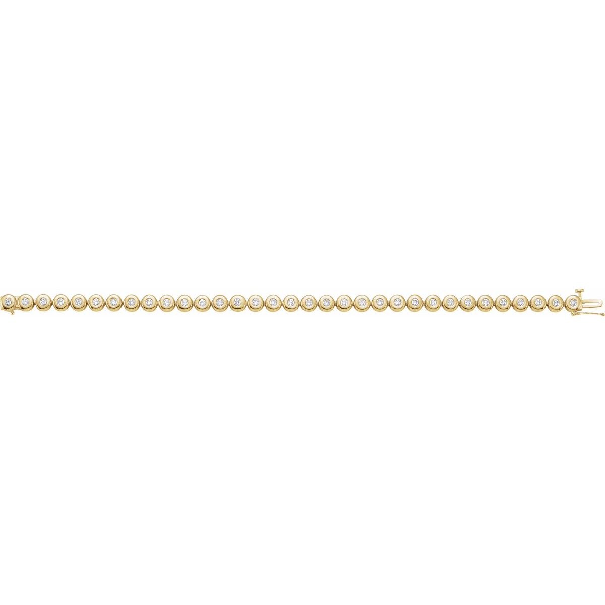 Bezel-Set Line Bracelet or Link - gallery - Series 67400