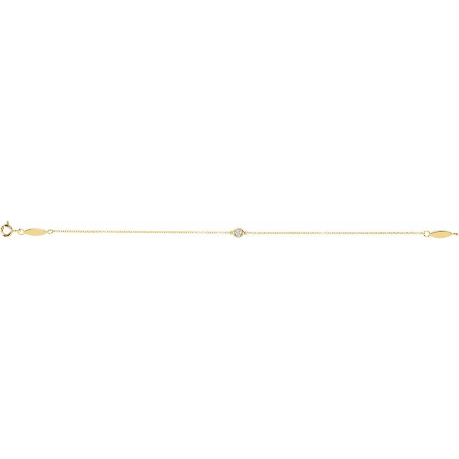 Bezel-Set Link Bracelet - gallery - Series 651576