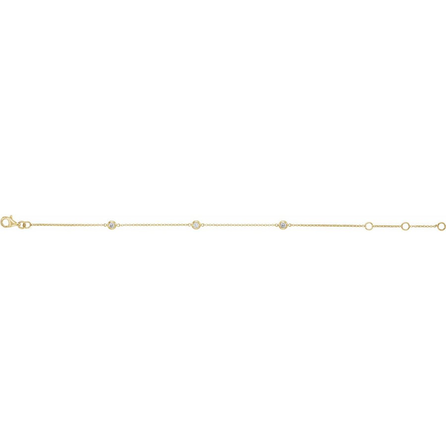 Bezel-Set Station Bracelet - gallery - Series 653468