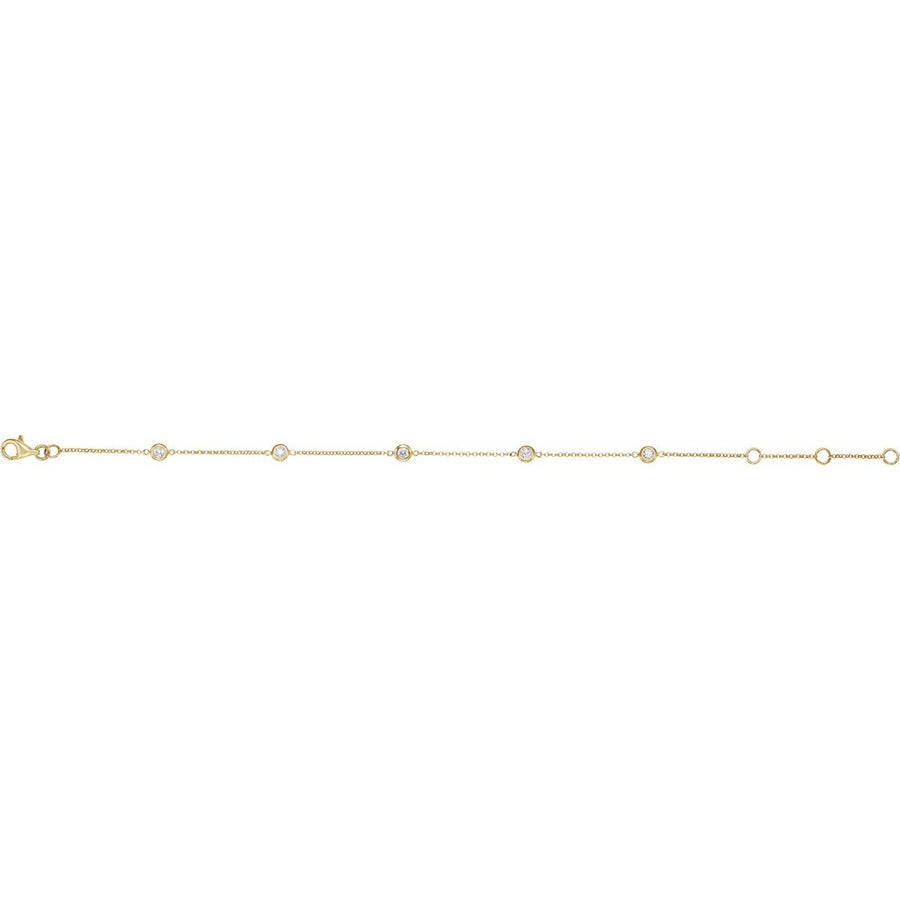Bezel-Set Station Bracelet - gallery - Series 653469