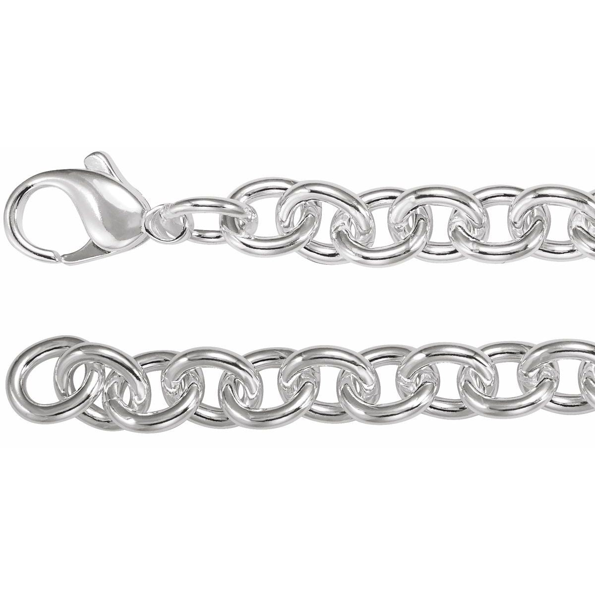 7.75 mm Cable Chain Bracelet (7.75 Mm / 8 1/2 In) - Sterling Silver - Series CH441
