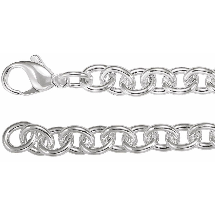 7.75 mm Cable Chain Bracelet (7.75 Mm / 8 1/2 In) - Sterling Silver - Series CH441