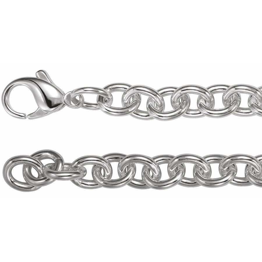 7.75 mm Cable Chain Bracelet (7.75 Mm / 7 1/2 In) - Sterling Silver - Series CH441