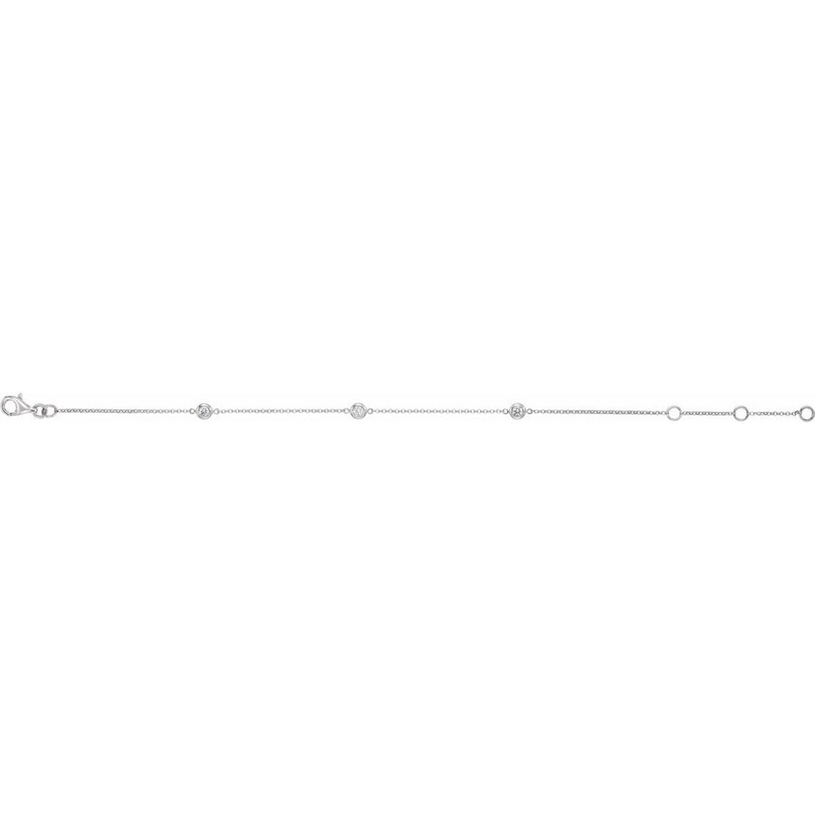 Bezel-Set Station Bracelet - gallery - Series 653468