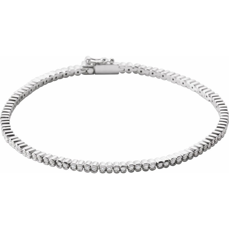 Bezel-Set Line Bracelet - Series 653537