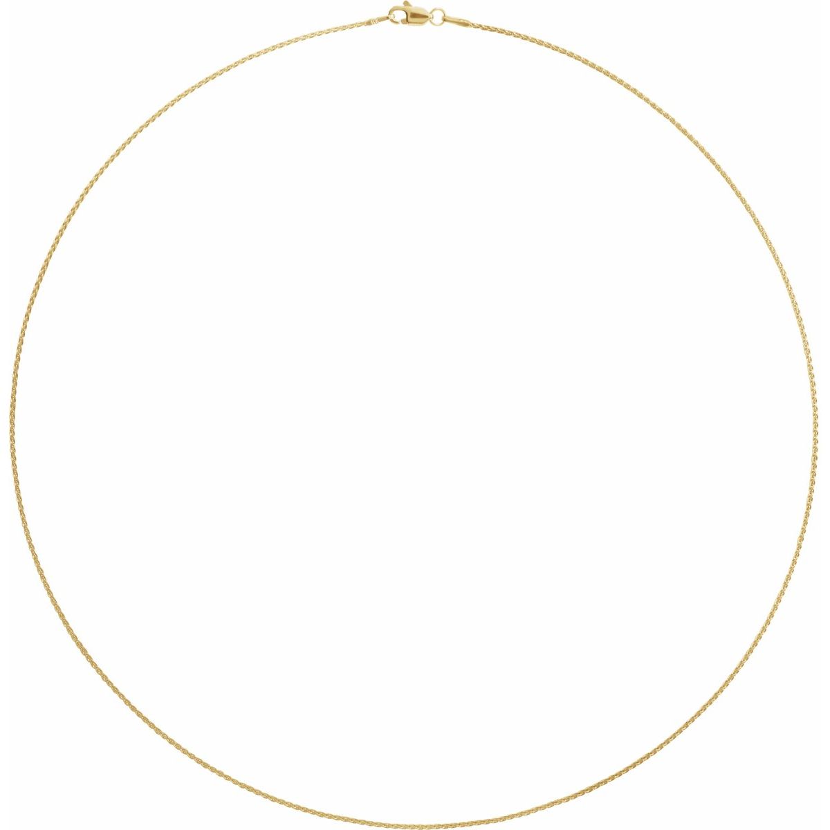 1 mm Wheat Chain Bracelet (1.8 Mm / 7 In) - gallery - Series CH971