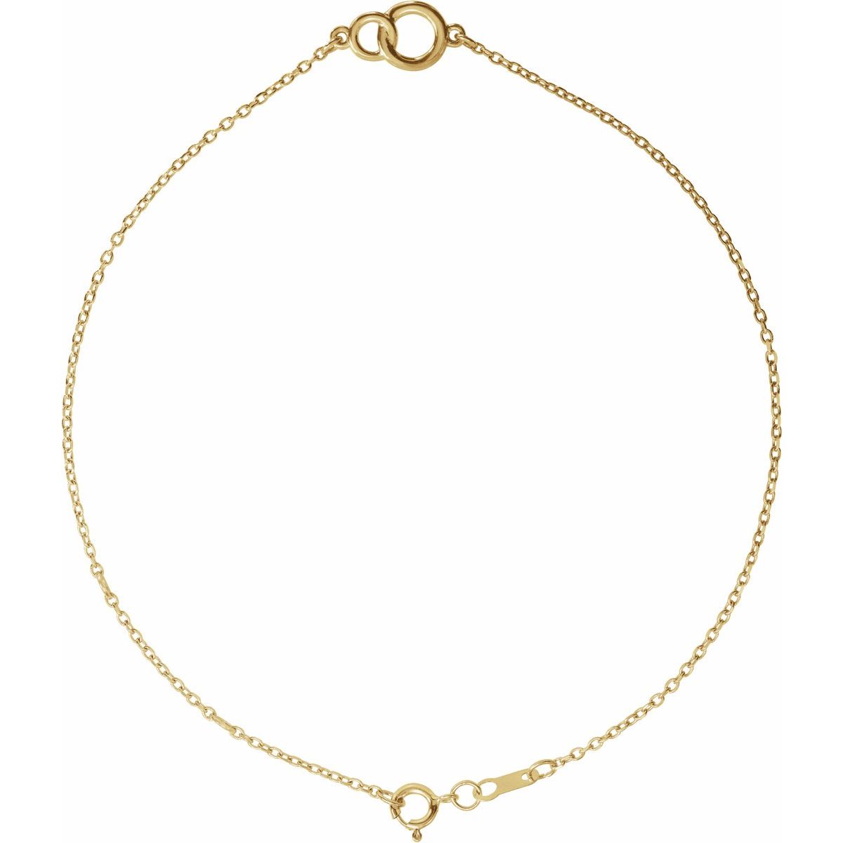 Interlocking Circle Bracelet - 14K Yellow Gold - Series BRC773