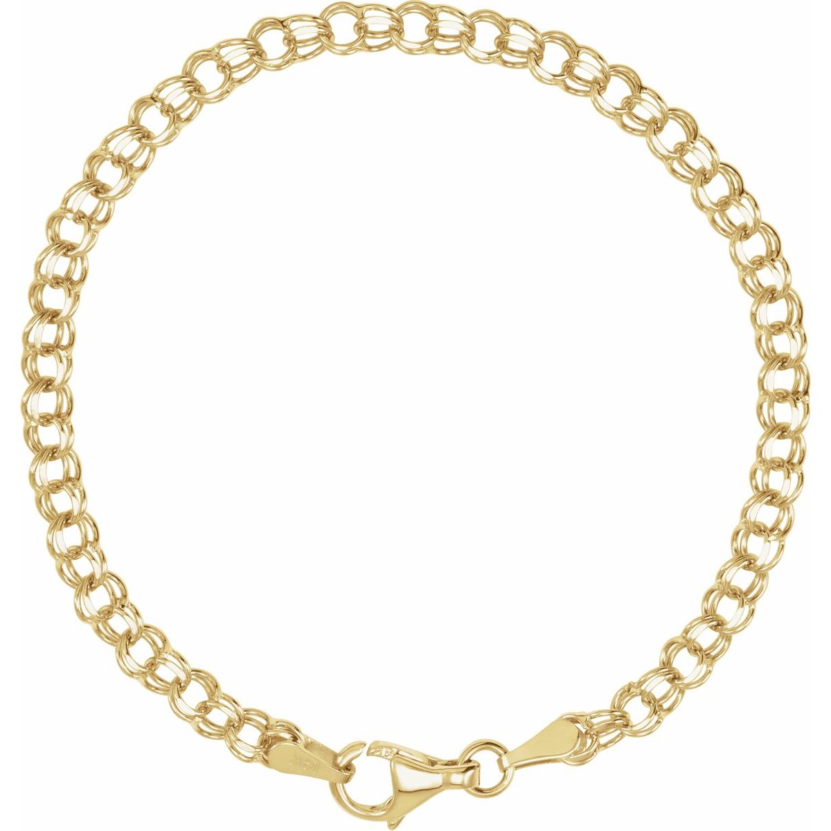 3.75 mm Cable Chain Bracelet (3.75 Mm / 7 In) - 14K Yellow Gold - Series CH158