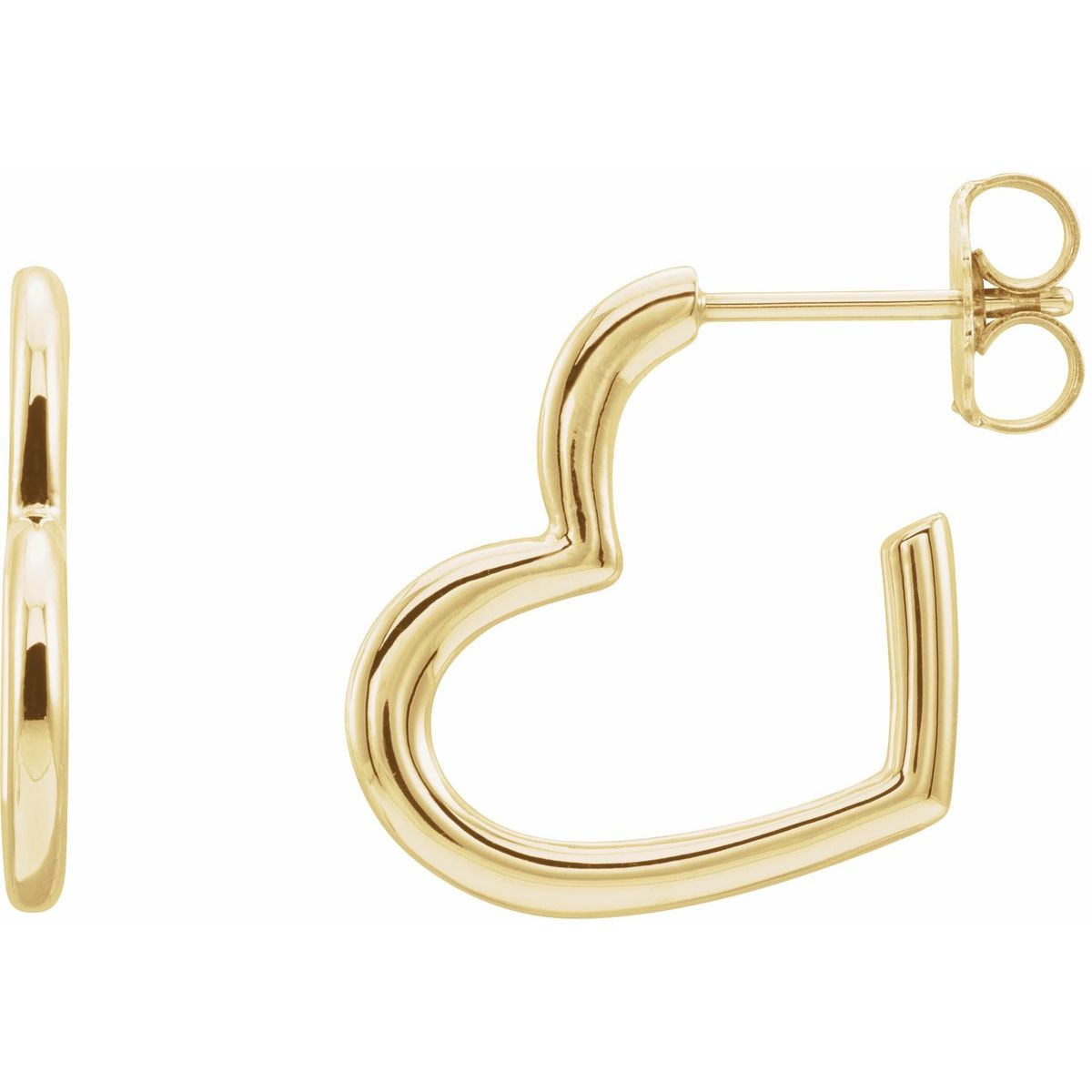 Heart Hoop Earrings