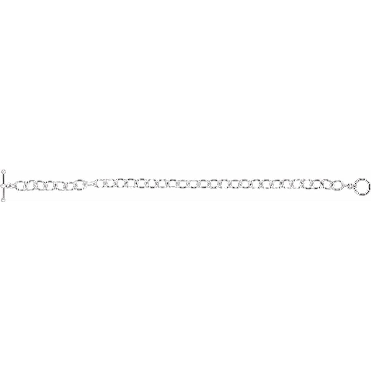 5.9 mm Cable Charm Bracelet (5.9 Mm) - gallery - Series BRC785