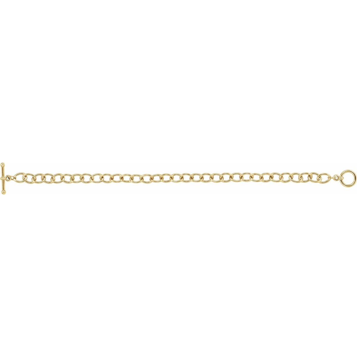 5.9 mm Cable Charm Bracelet (5.9 Mm) - gallery - Series BRC785