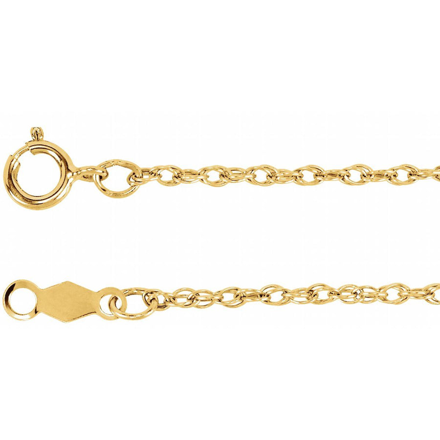 1.25 mm Rope Chain Bracelet (1.25 Mm / 7 In) - 14K Yellow Gold-Filled - Series CH472