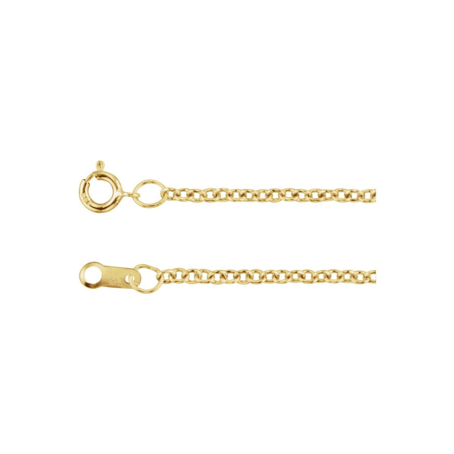 1 mm Cable Chain Bracelet (1.5 Mm / 7 In) - 14K Yellow Gold - Series CH176