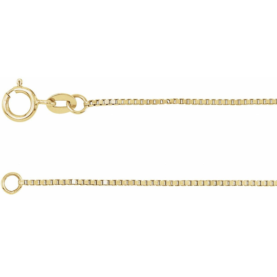 Box Chain Bracelet (.75 Mm / 7 In) - 14K Yellow Gold-Filled - Series CH80