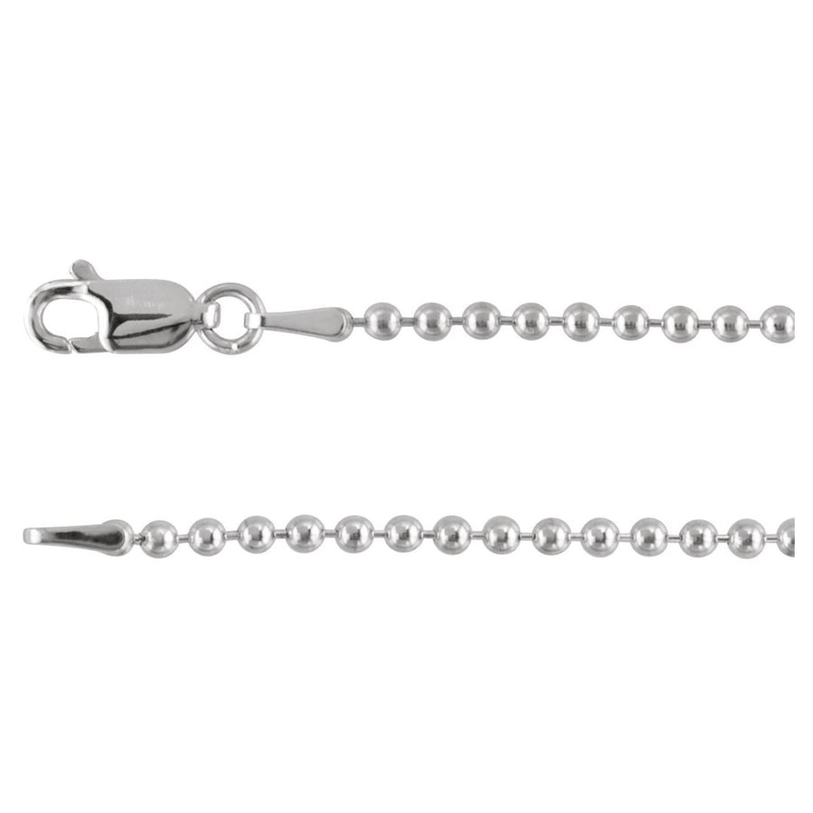 Hollow Bead Chain Bracelet (2 Mm / 7 In) - Sterling Silver - Series CH437