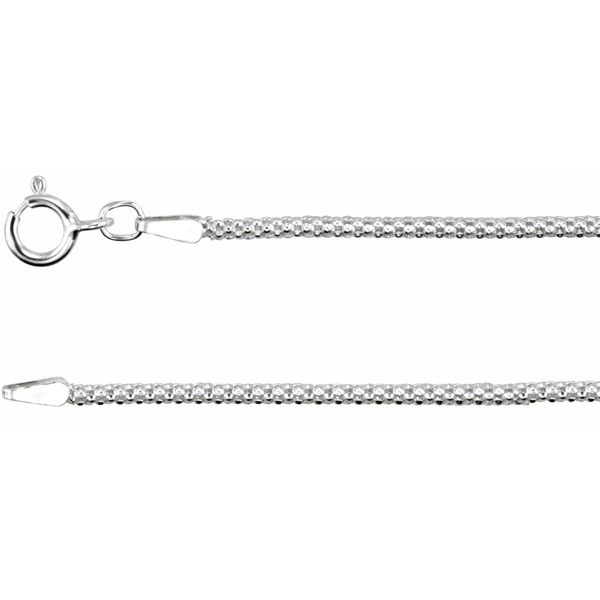2.75 mm Popcorn Chain Bracelet (1.75 Mm / 7 In) - Series CH445