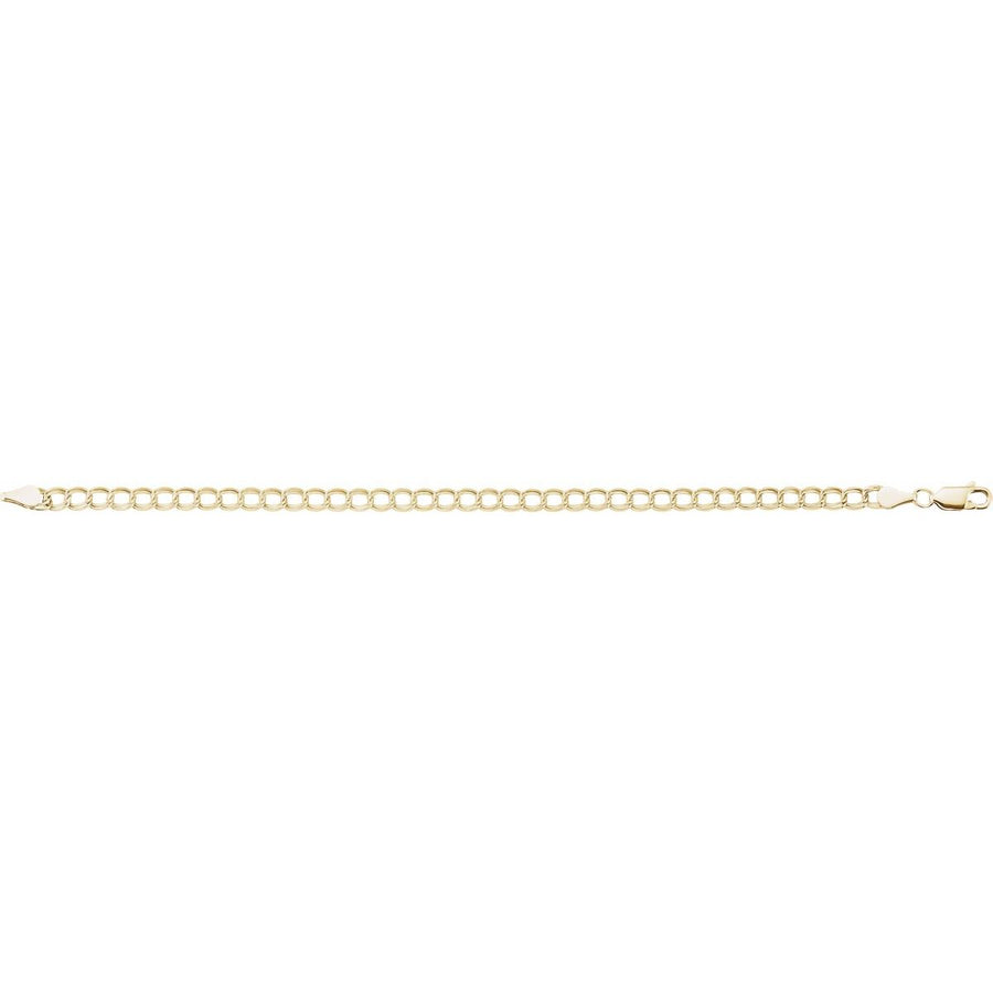 4 mm Double Link Curb Chain Bracelet (4 Mm / 7 In) - gallery - Series CH330