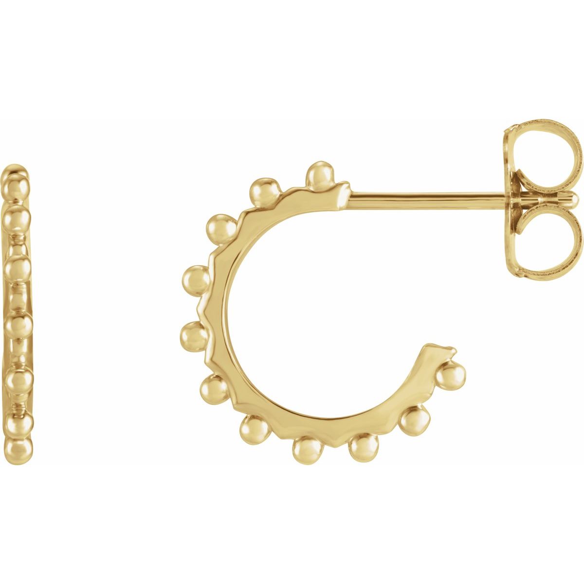 Beaded Hoop Earrings