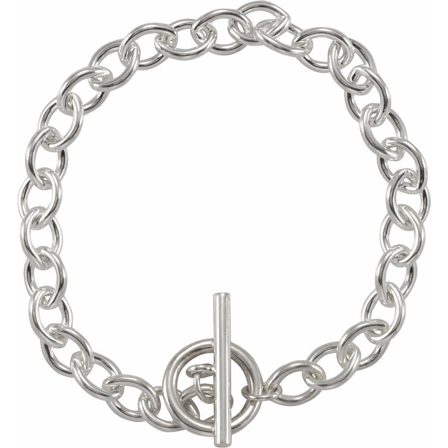 7 mm Cable Charm Bracelet (7 Mm) - Sterling Silver - Series BRC787