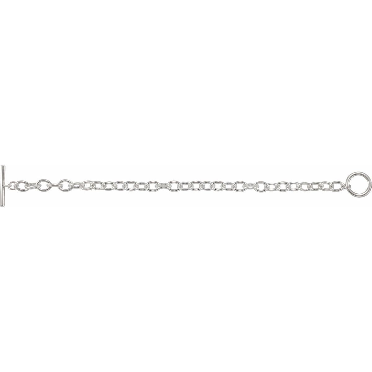 7 mm Cable Charm Bracelet (7 Mm) - gallery - Series BRC787