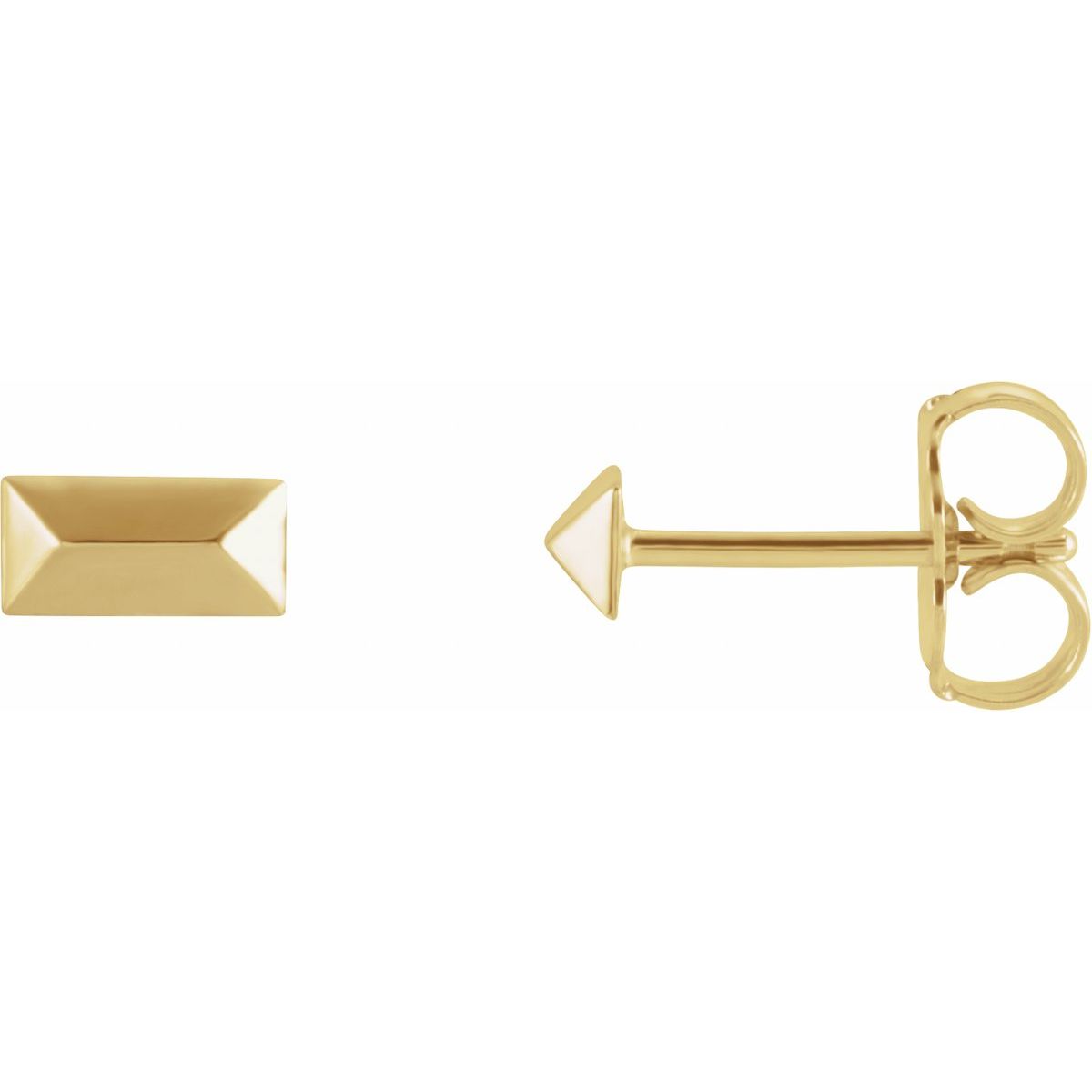 Geometric Stud Earrings (5.85 X 2.85 Mm)