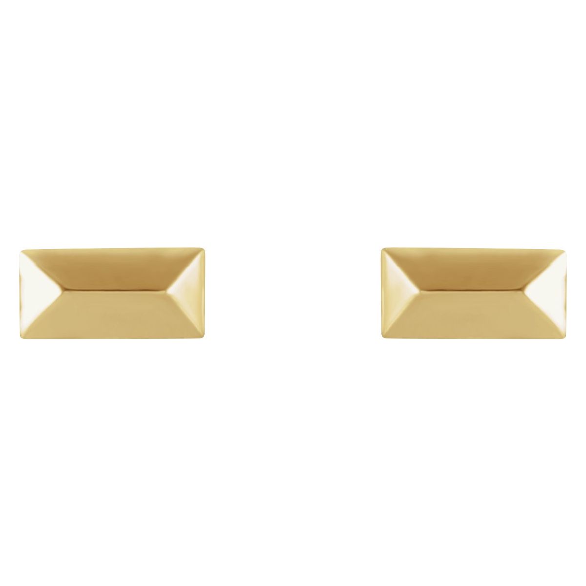 Geometric Stud Earrings (5.85 X 2.85 Mm)