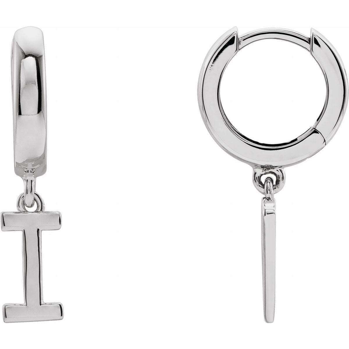 Initial Huggie Earrings